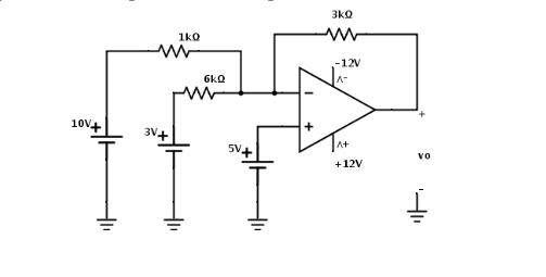 Solved Find v0 in the following circuit if the operational | Chegg.com