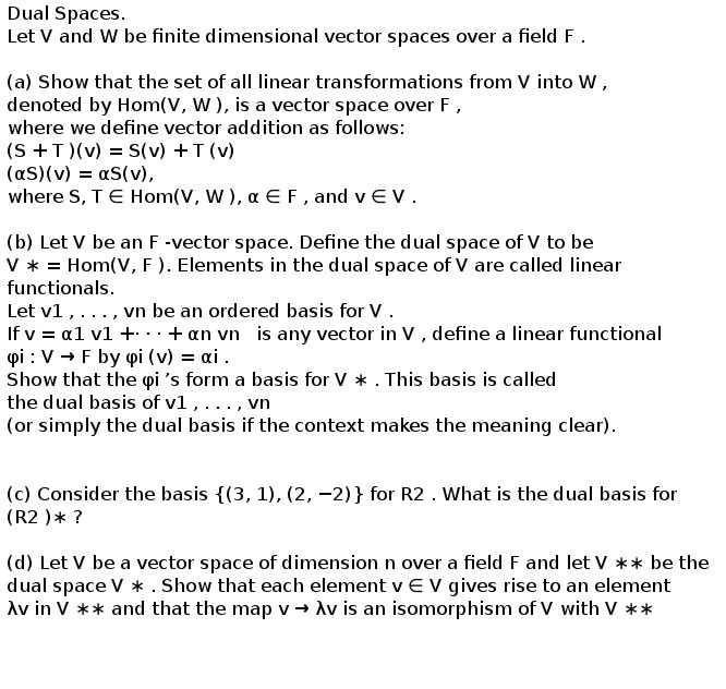 Solved Let V And W Be Finite Dimensional Vector Spaces Ov Chegg Com