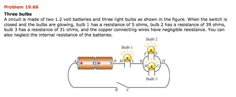 light bulbs and batteries