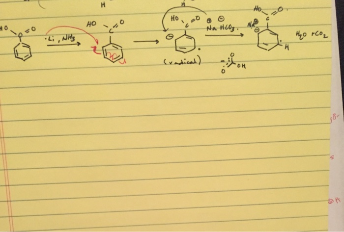 Solved Benzoic acid reacts with Li and NH3 followed by a | Chegg.com