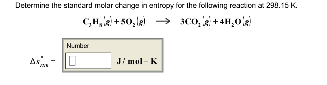 calculate absolute molar entropy