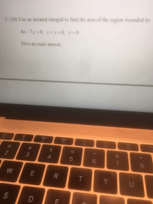 Solved Use An Iterated Integral To Find The Area Of The | Chegg.com