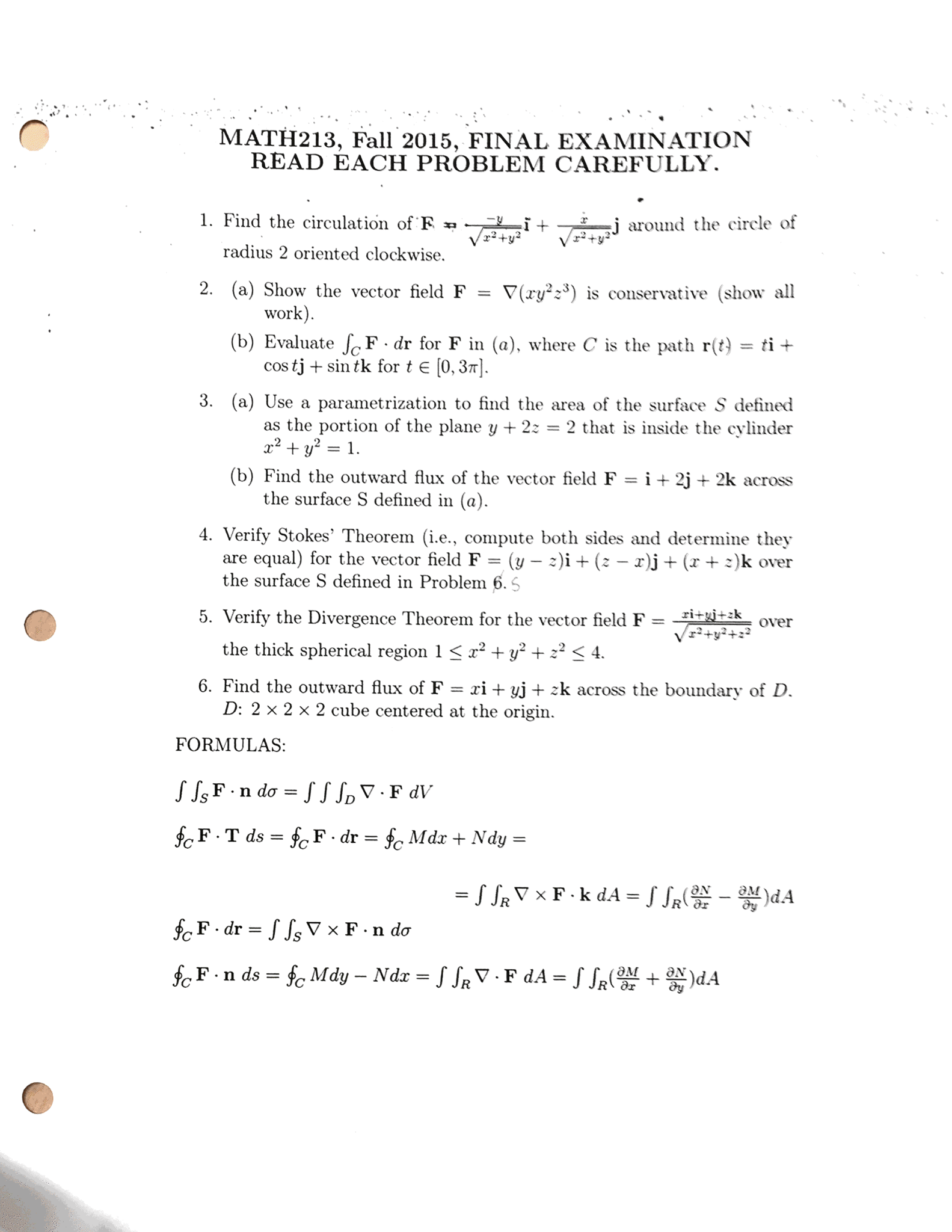Find The Circulation Of F y squareroot X 2 y 2 I Chegg