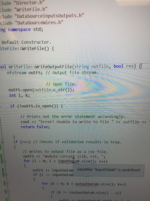 Solved C++ Programming It says that the identifier is
