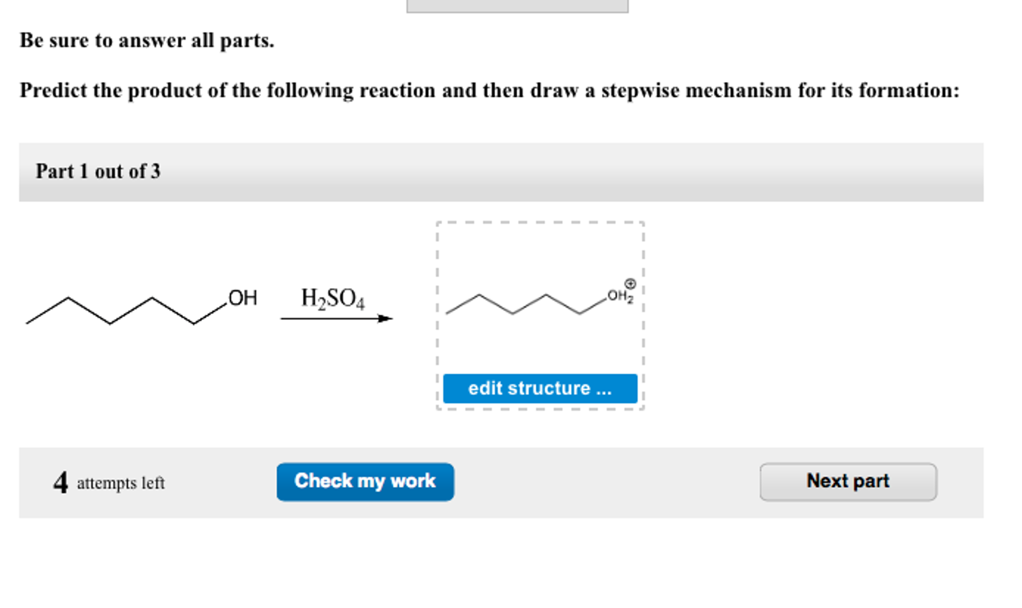 Solved Predict The Product Of The Following Reaction And