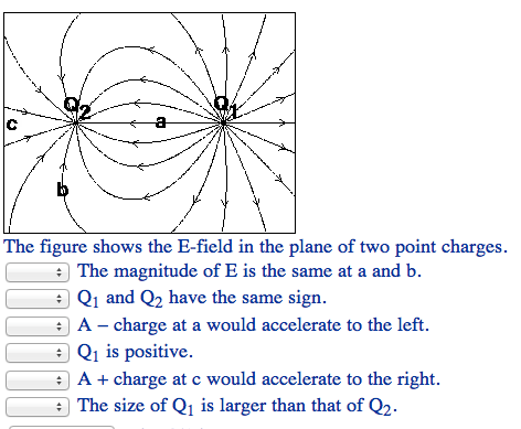 Solved The figure shows the E-field in the plane of two | Chegg.com