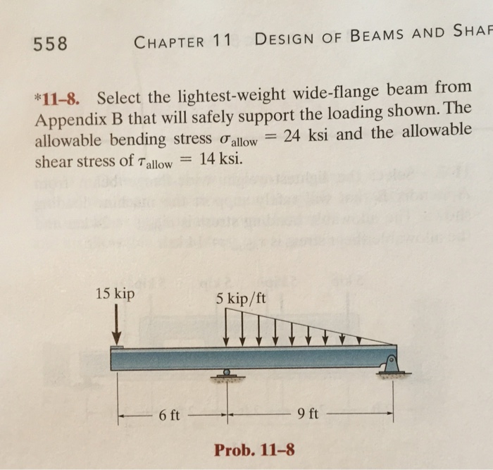 Solved Select the lightestweight wideflange beam from