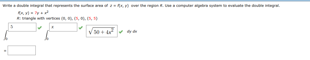 solved-write-a-double-integral-that-represents-the-surface-chegg