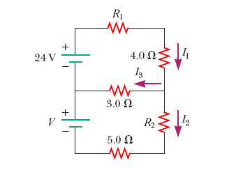 Solved Consider the following figure. (Assume V = 15 V, R1 = | Chegg.com