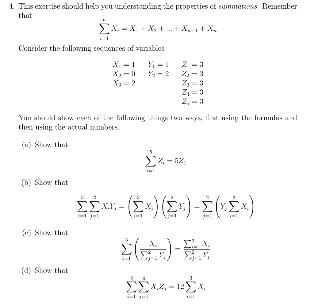 Solved This exercise should help you understanding the | Chegg.com