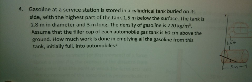 Solved Gasoline at a service station is stored in a | Chegg.com