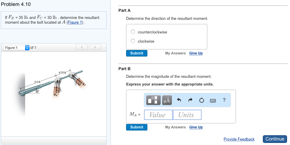 Solved If F_B = 35 lb and F_C = 30 lb, determine the | Chegg.com
