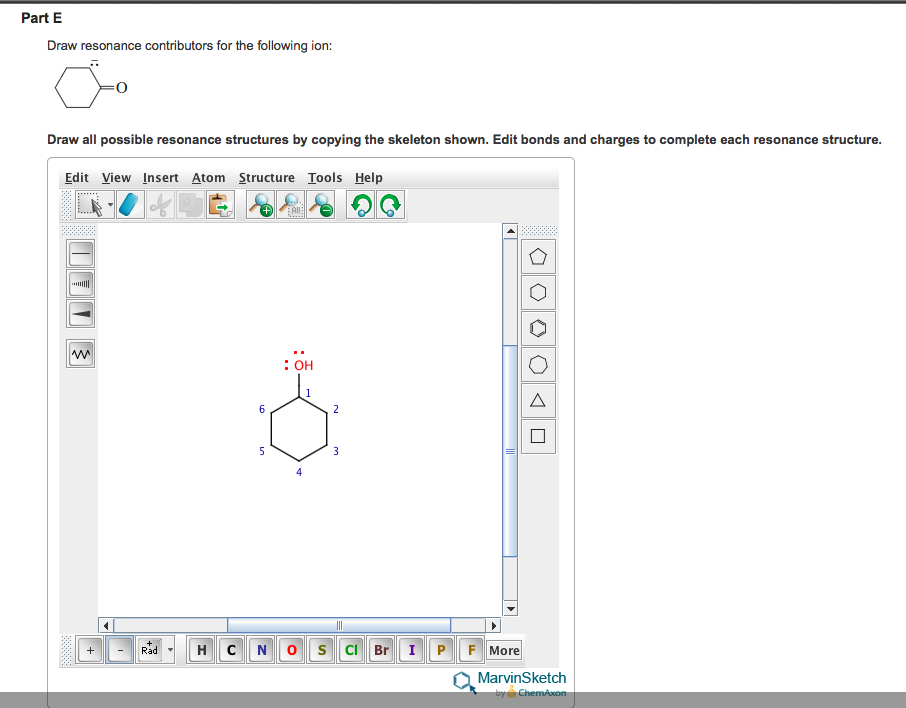 Solved Draw resonance contributors for the following ion. I