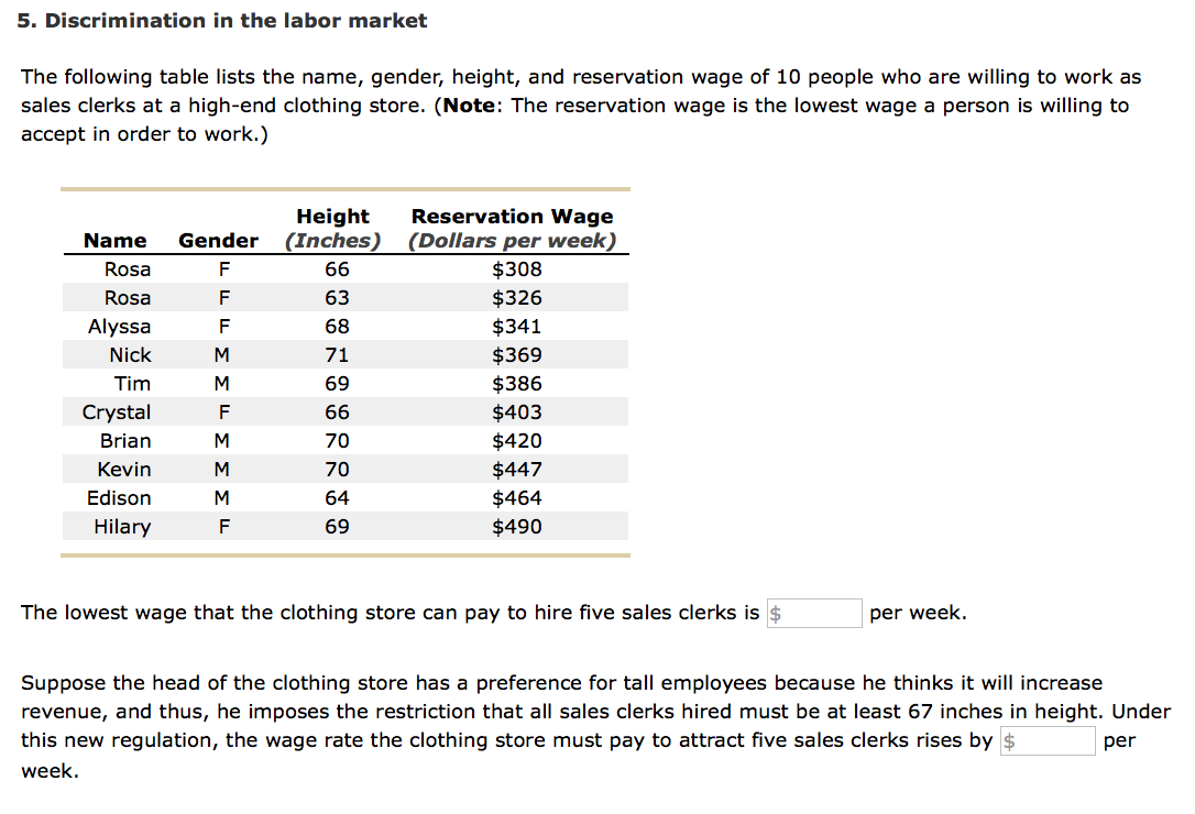 Solved: The Following Table Lists The Name, Gender, Height... | Chegg.com