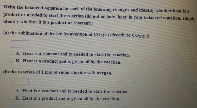 Solved: Write The Balanced Equation For Each Of The Follow... | Chegg.com