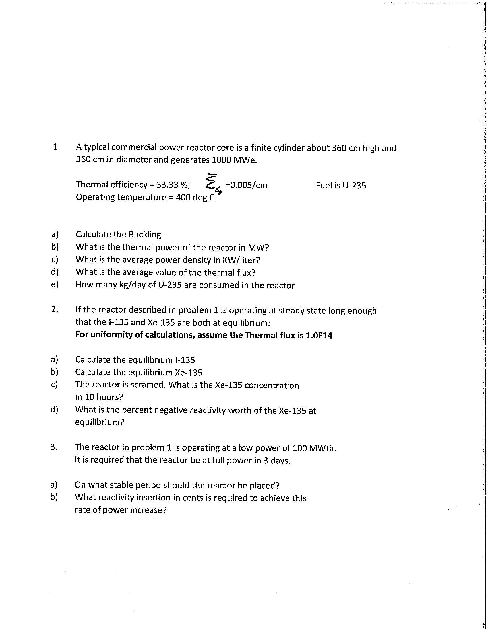 solved-a-typical-commercial-power-reactor-core-is-a-finite-chegg