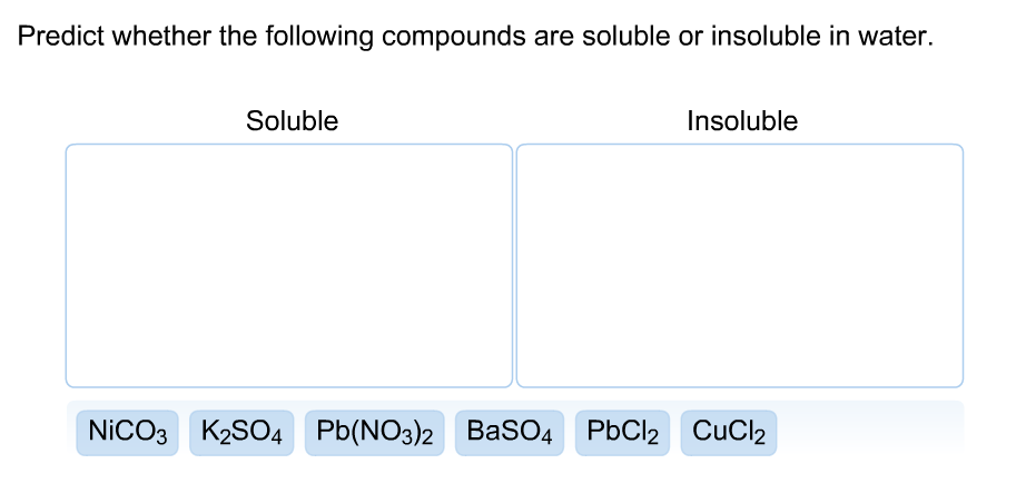 Solved Predict Whether The Following Compounds Are Solubl&hellip;
