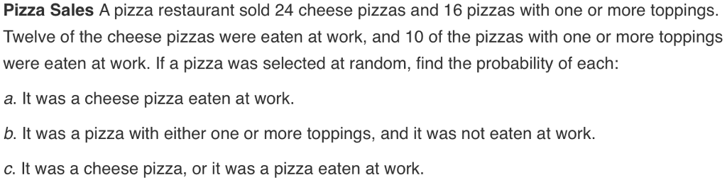 Solved Pizza Sales A Pizza Restaurant Sold 24 Cheese Pizzas Chegg Solved Pizza Sales A Pizza Restaurant Sold 24 Cheese Pizzas Chegg