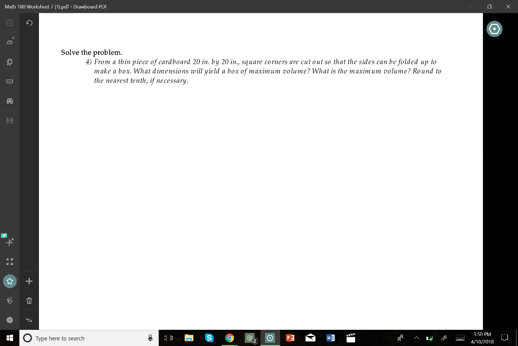 Solved Malh 180 Worksheel7 (11pdf Drawboard PDF T X Solve