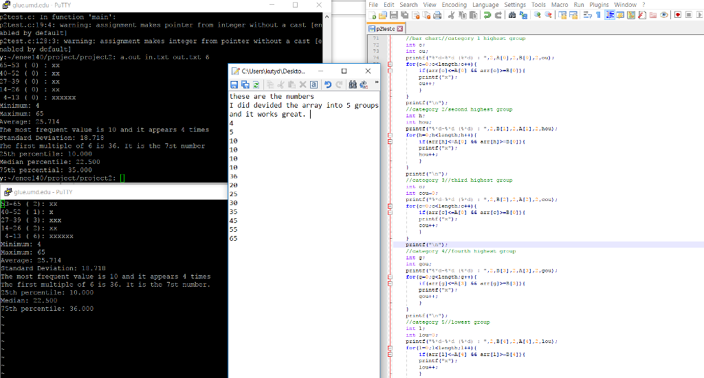 I am writing this in C. The two command window, the | Chegg.com