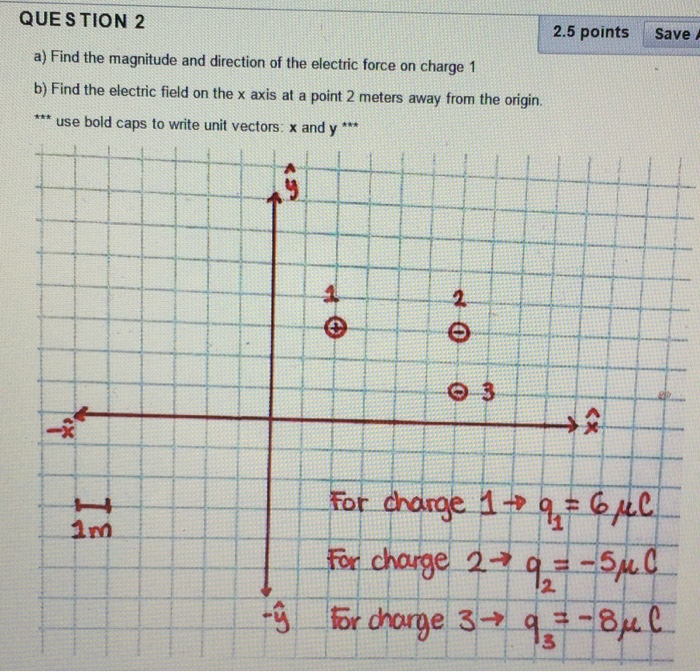 find the magnitude and direction of the electric force