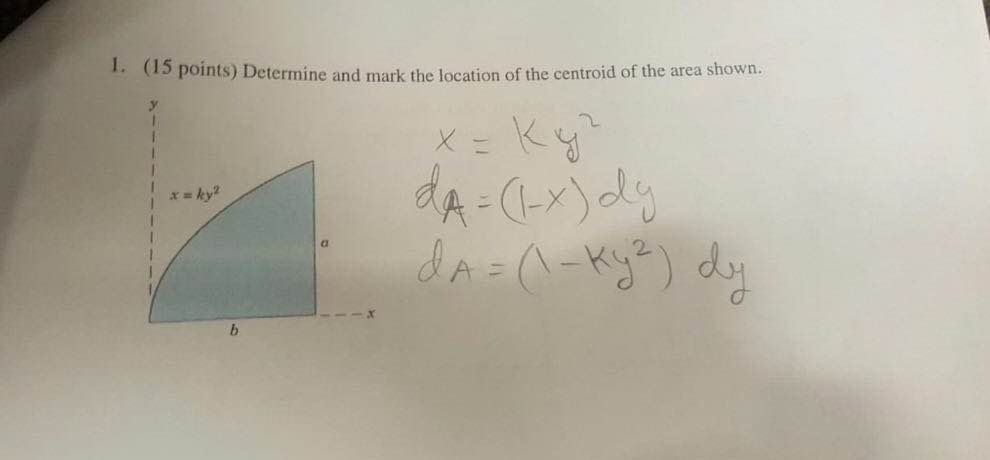 Solved Determine and mark the location of the centroid of | Chegg.com