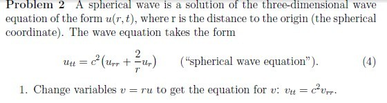 Solved A spherical wave is a solution of the | Chegg.com