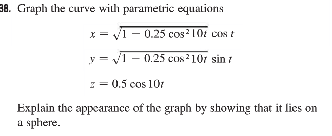 Solved Graph the curve with parametric equations x = | Chegg.com