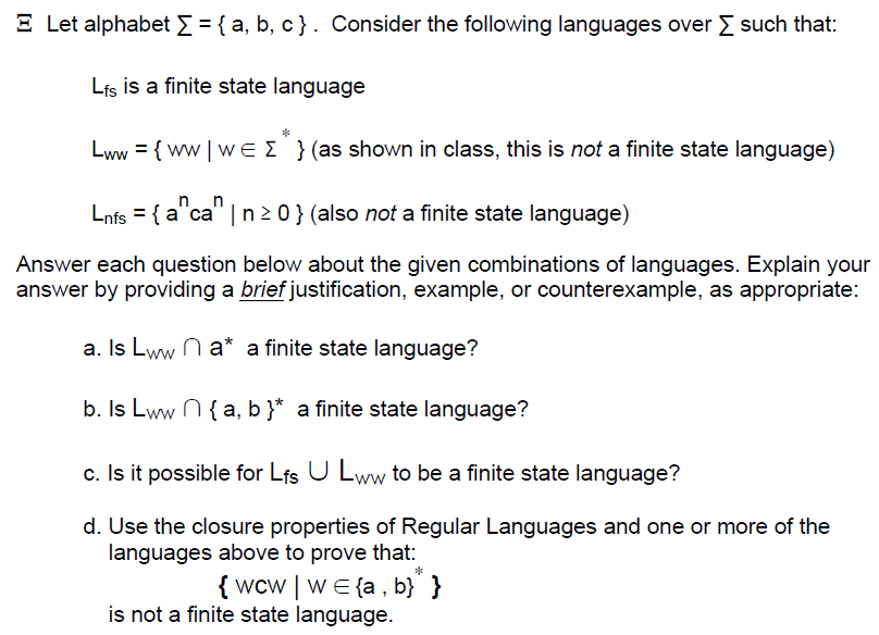 Let alphabet sigma = {a, b, c}. Consider the | Chegg.com