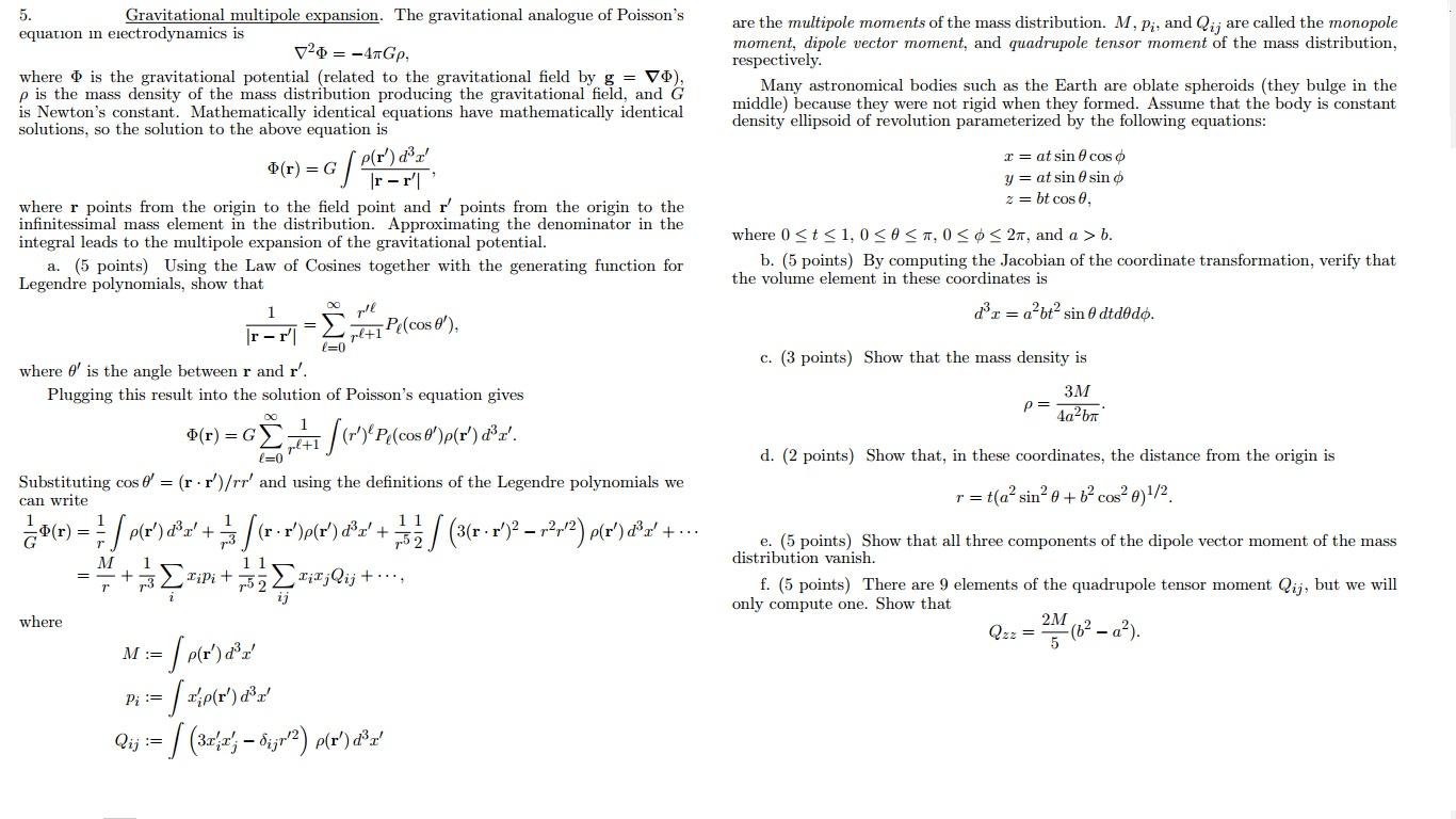 Solved Gravitational Multipole Expansion. The Gravitational 