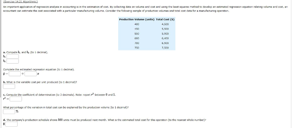 Solved An important application of regression analysis in | Chegg.com