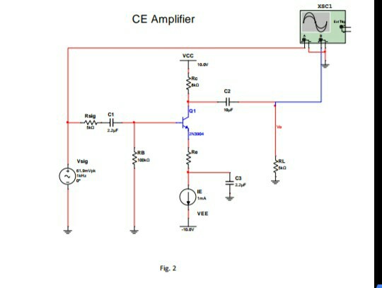 Solved cc (0 V) Rc Cc o To Ce、 Re C v R Usig R.9y Rc Ra R, | Chegg.com