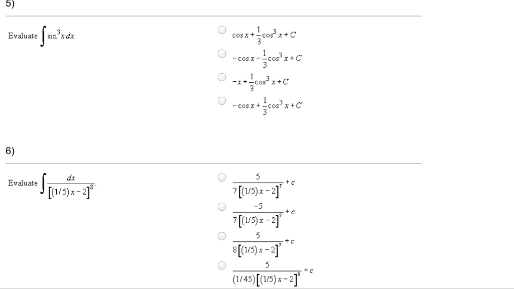 solved-evaluate-integral-sin-3-x-dx-cos-x-1-3-cos-2-x-c-chegg