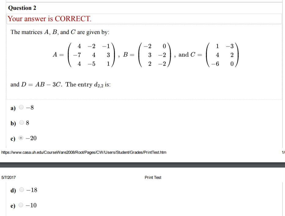 solved-question-2-your-answer-is-correct-the-matrices-a-b-chegg