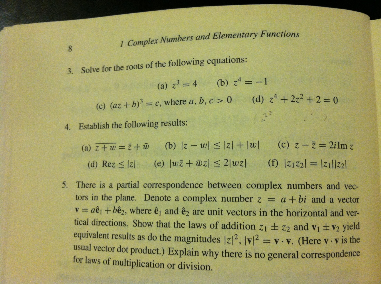 Solved Complex Numbers and Elementary Functions Solve for | Chegg.com