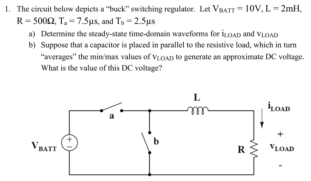 The Circuit Below Depicts A ..buck