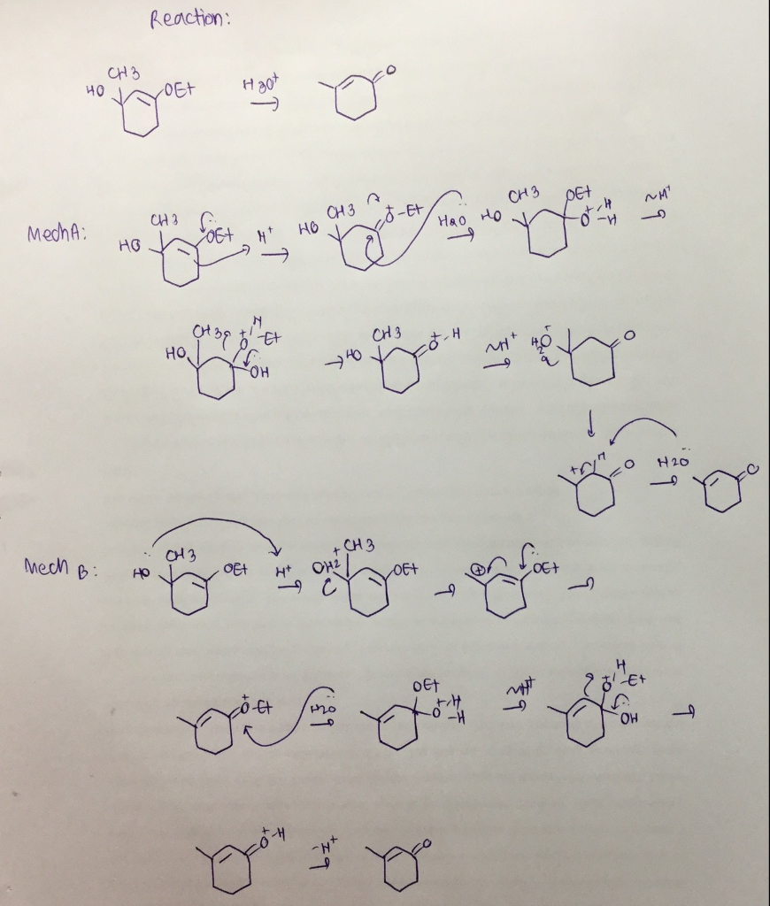 Solved In This Reaction The Correct Mechanism Is Mechanism B | Chegg.com