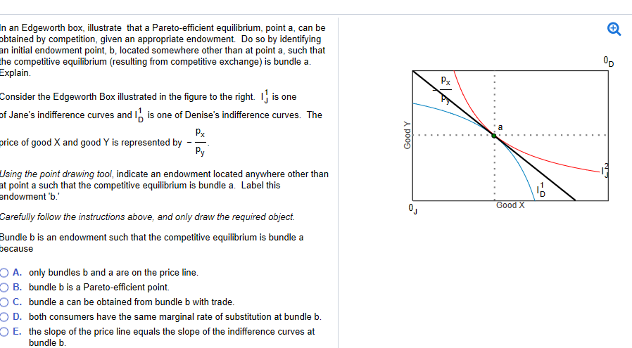 Solved In an Edgeworth box. illustrate that a | Chegg.com