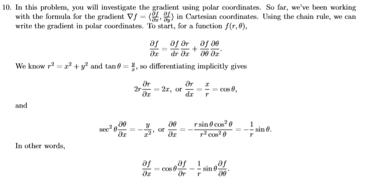 Gradient In Polar Coordinates - slidesharetrick