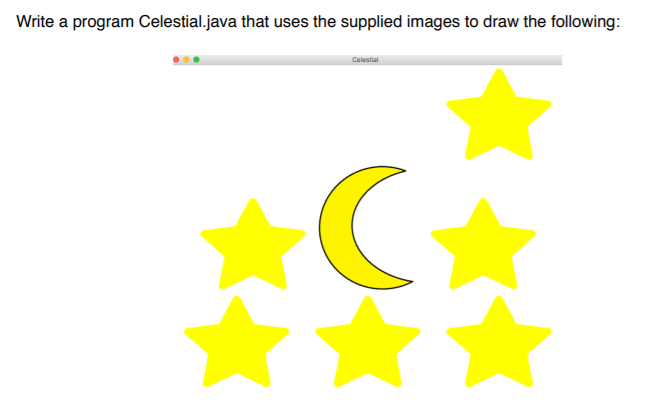 solved 3. please write java code to show the following... Solved Write a program Celestial.java that uses the supplied | Chegg.com