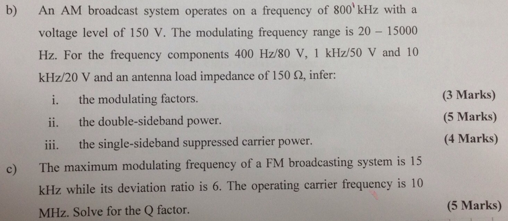 frequency assignment for am broadcast