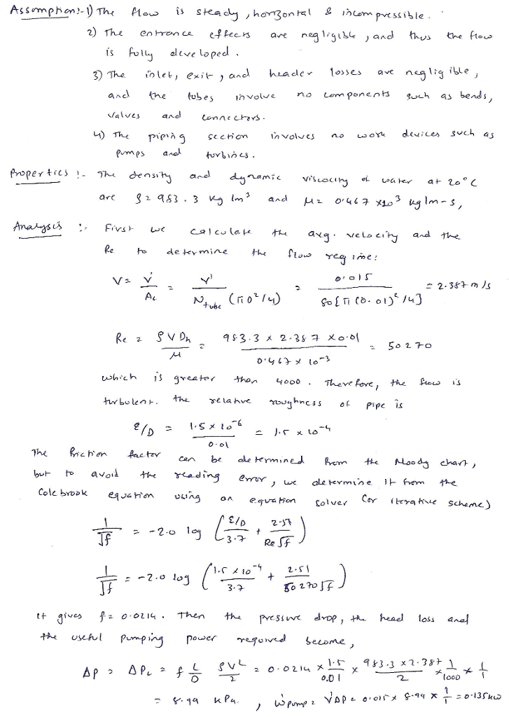 Fluid Dynamics Part 1 Is Already Done For You Below | Chegg.com