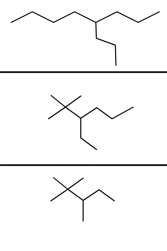 Solved Please give the IUPAC name for these three compounds | Chegg.com