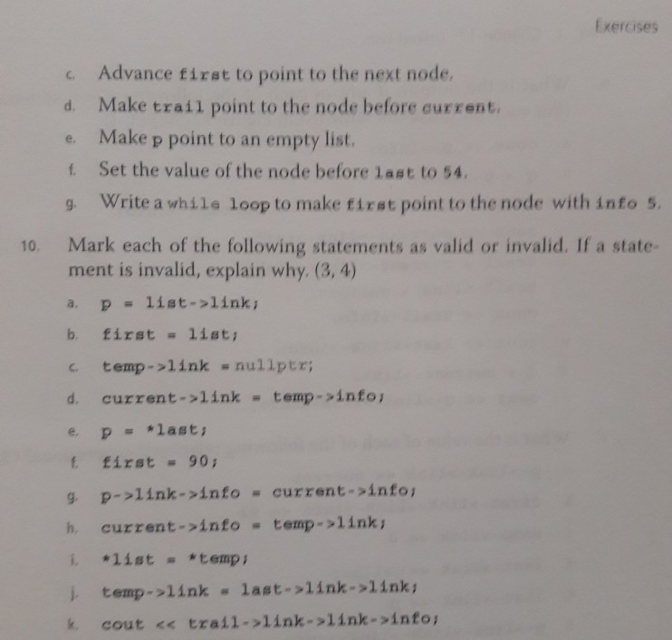 Solved This is the linked list diagram in relation to the | Chegg.com