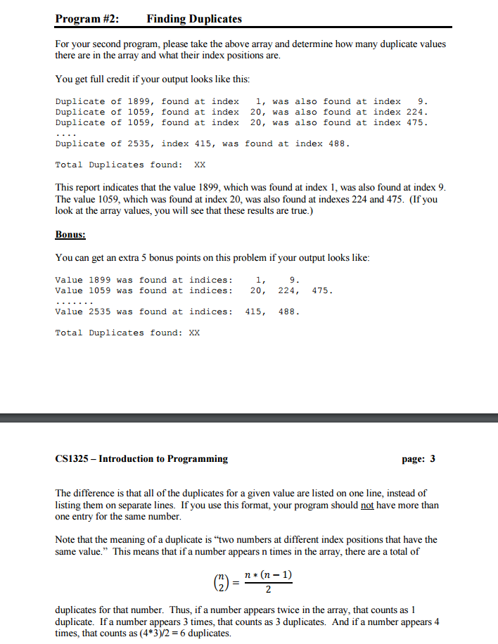 solved-program-2-finding-duplicates-for-your-second-chegg