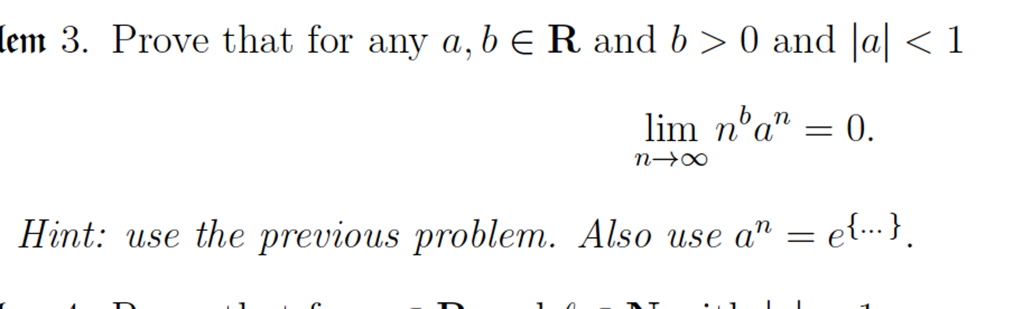 Prove That For Any A, B Elementof R And B > 0 And | Chegg.com