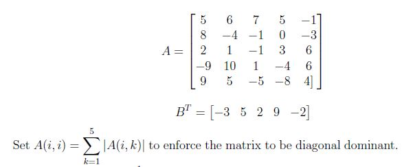make diagonally dominant matrix c++