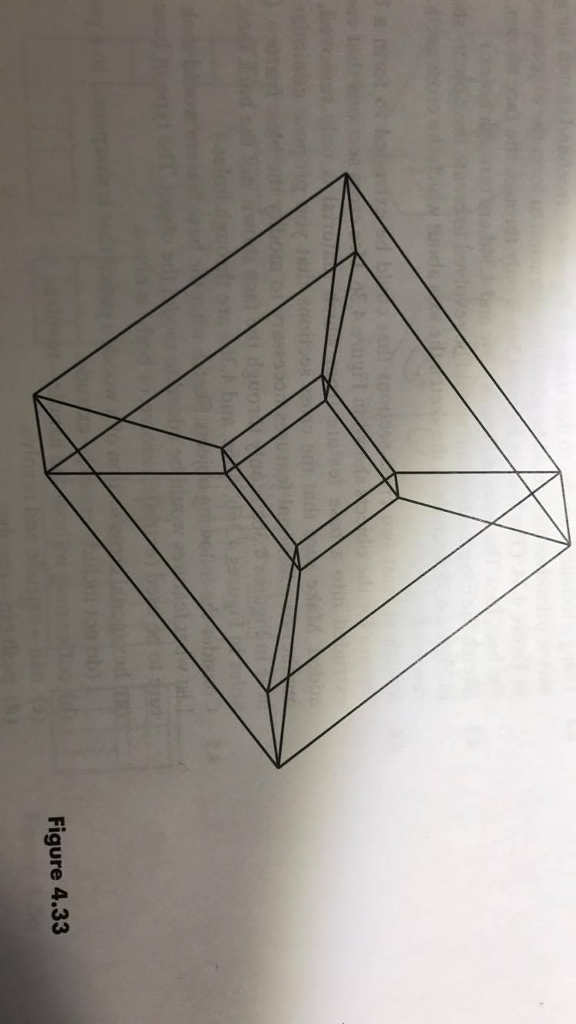 Solved The wireframe model shown in figure 4.33 is a small | Chegg.com
