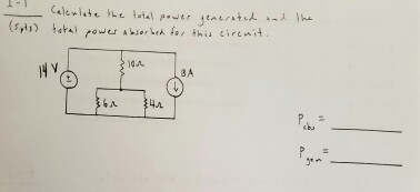 Solved Calculate the total power generated and the total | Chegg.com