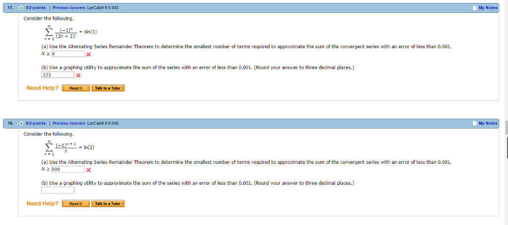 Solved Consider the following. Sigma^infinity _n = 0 | Chegg.com